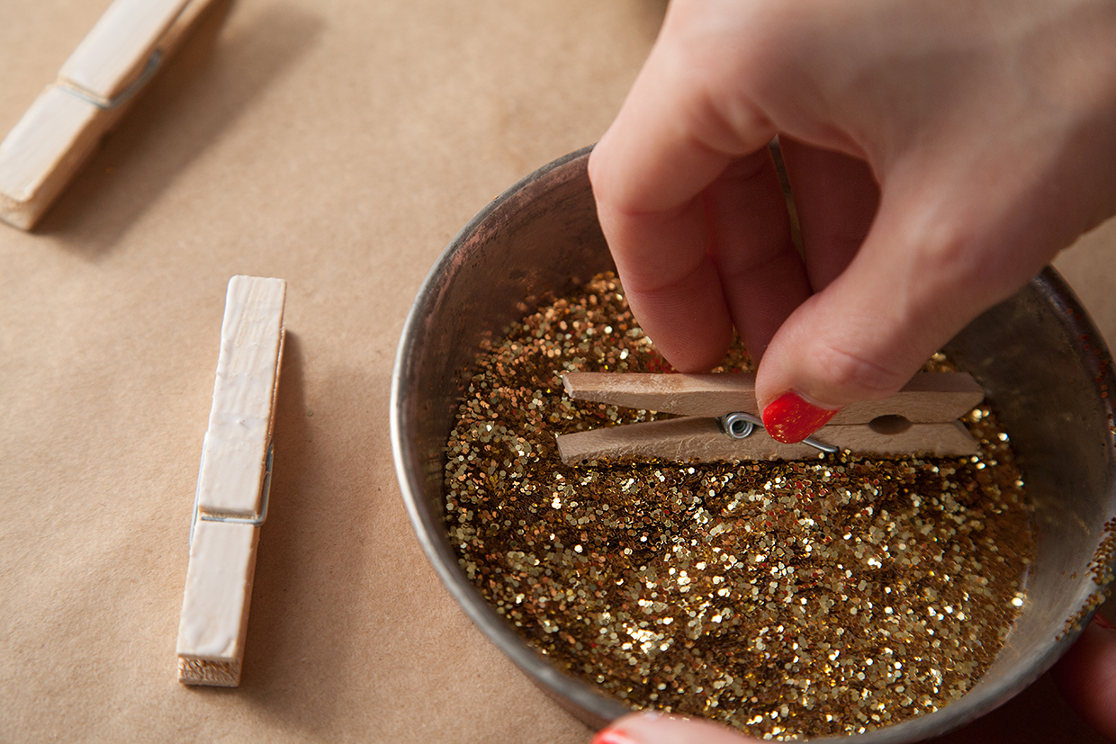 Glittered Clothespins Maker Crate