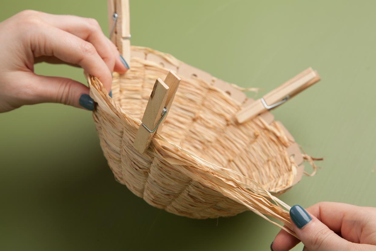 Painted Woven Baskets Maker Crate