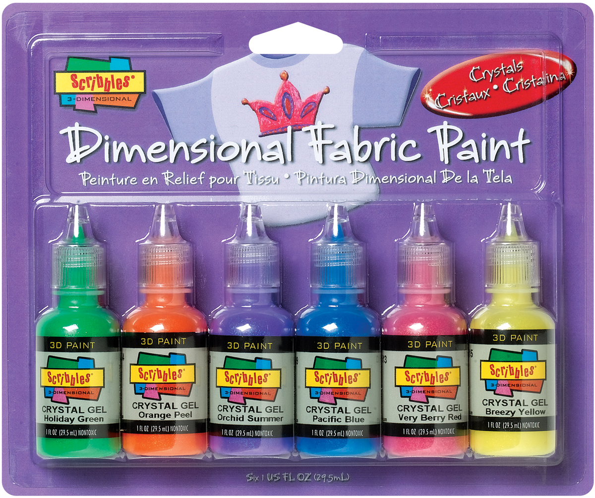 scribbles 3d fabric paint