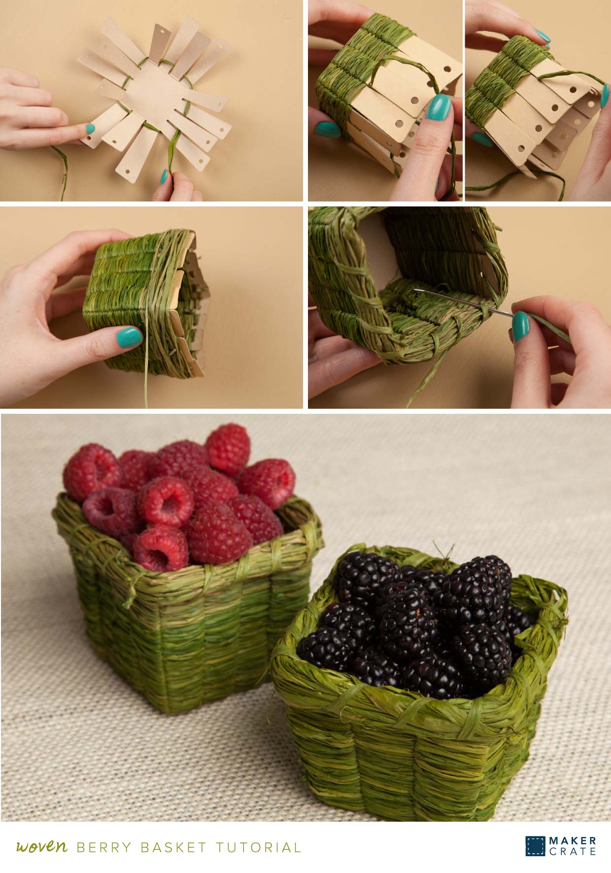 Woven Berry Basket Maker Crate