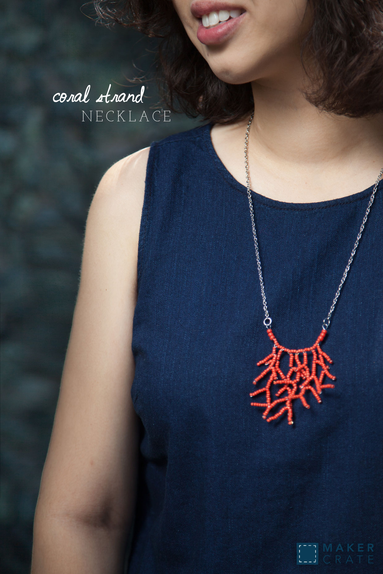 Coral Strand Necklace Maker Crate