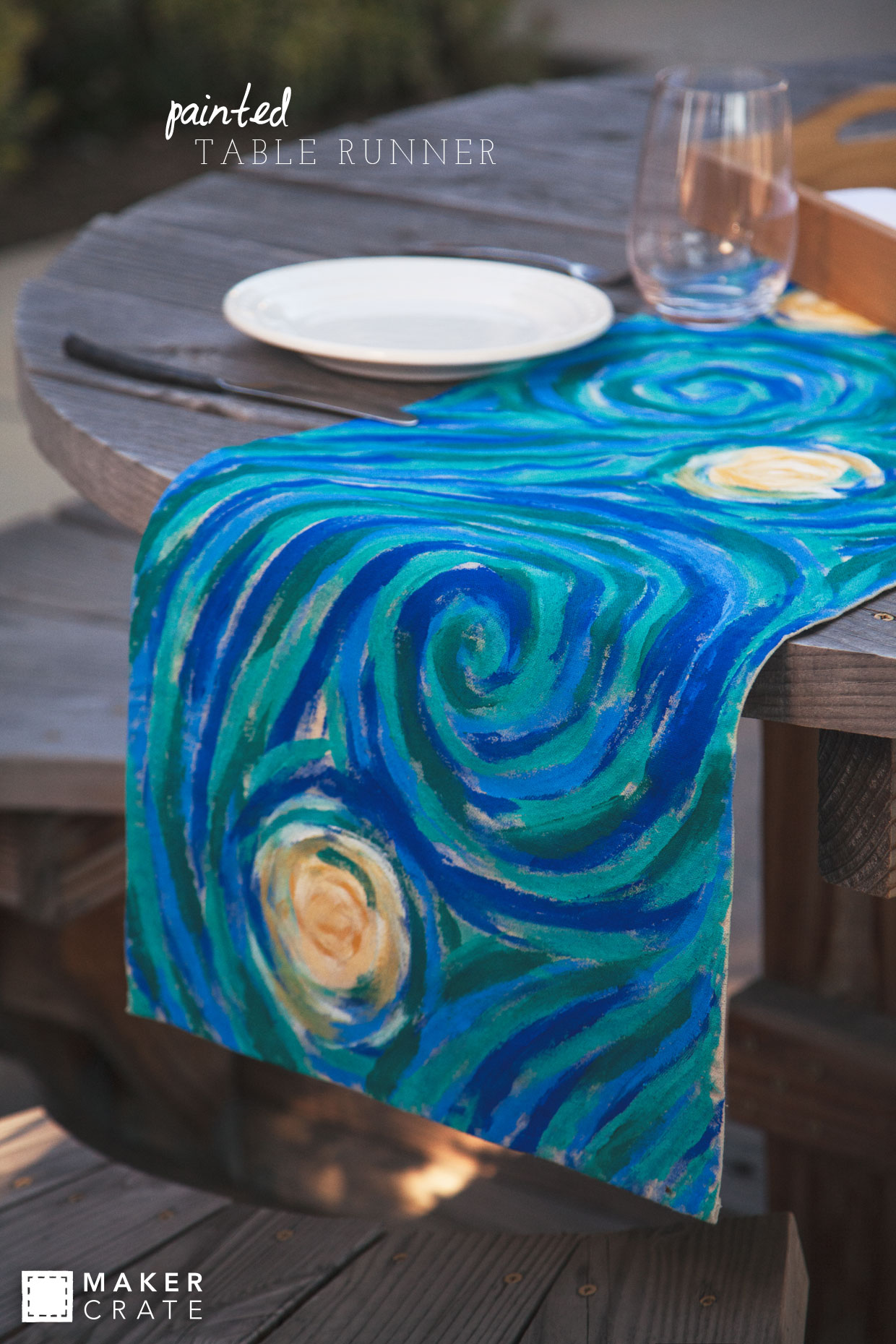 Painted Table Runner Maker Crate