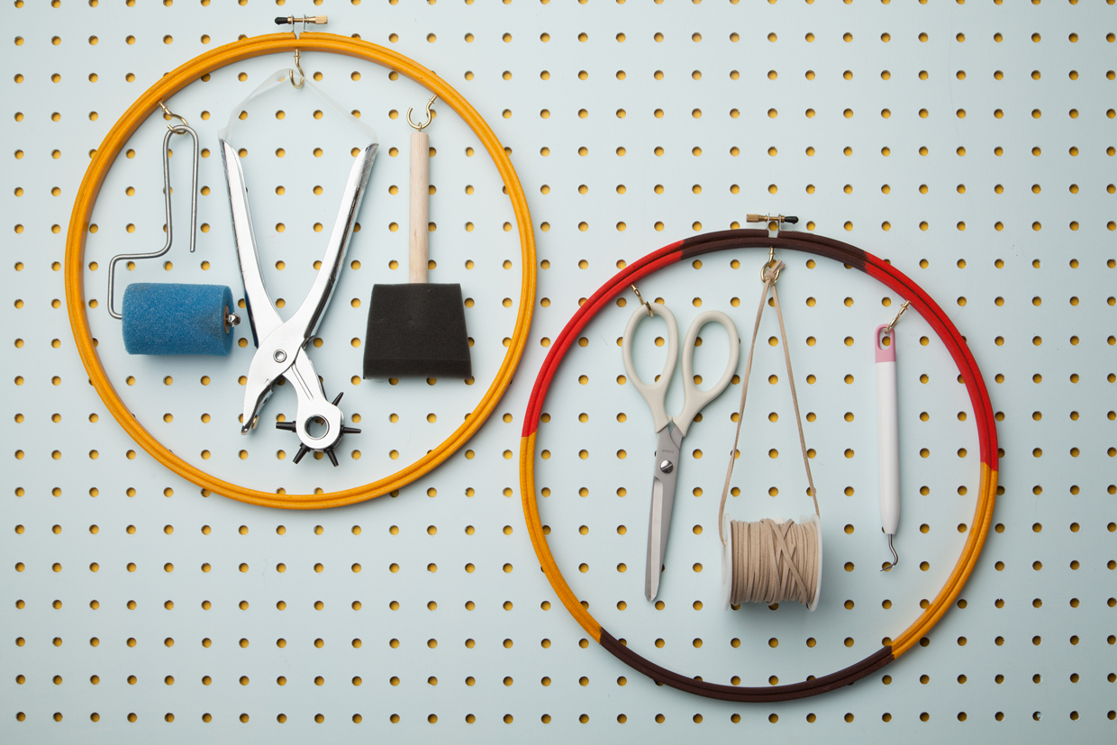 Embroidery Hoop Wall Organizer Maker Crate