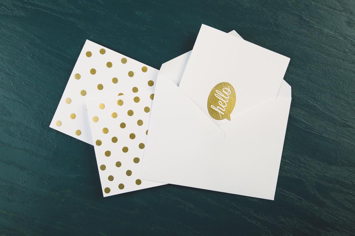 Gold Embossed Cards Maker Crate