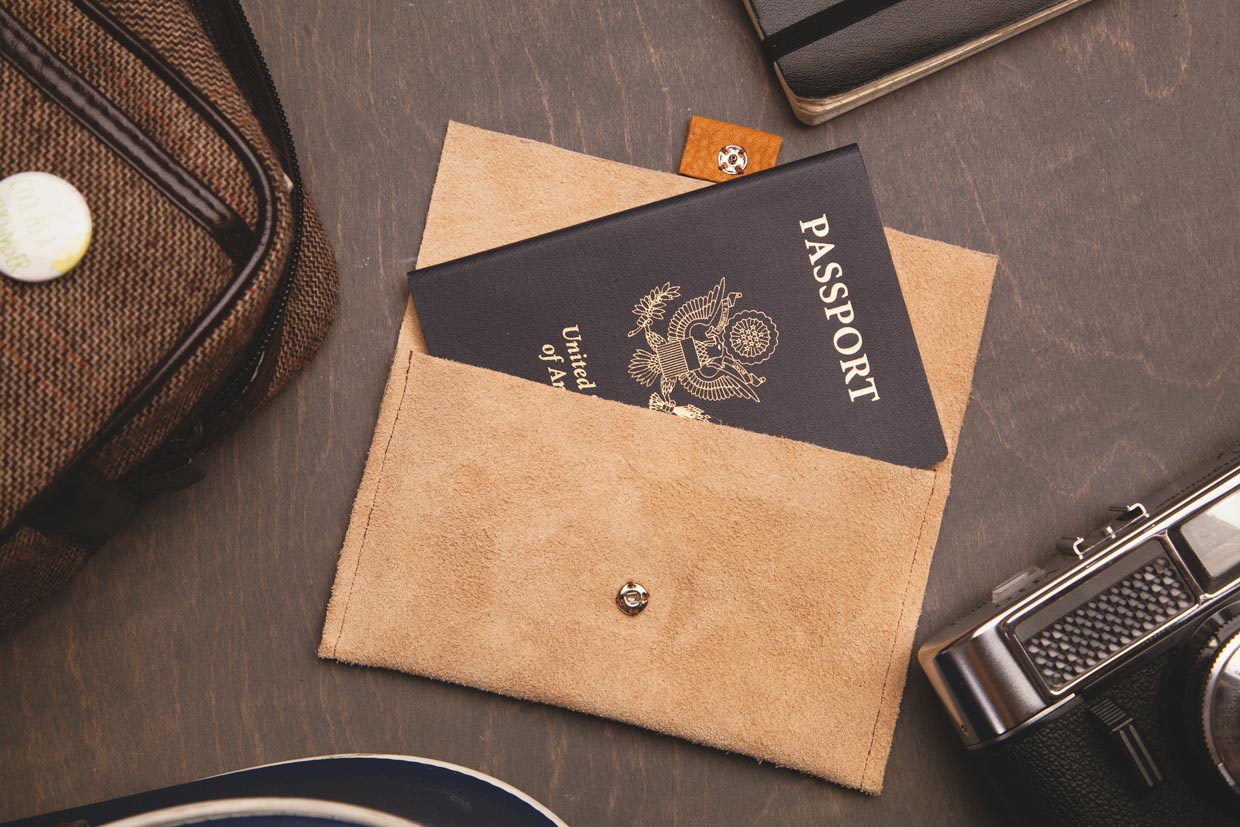 Leather Passport Holder Maker Crate