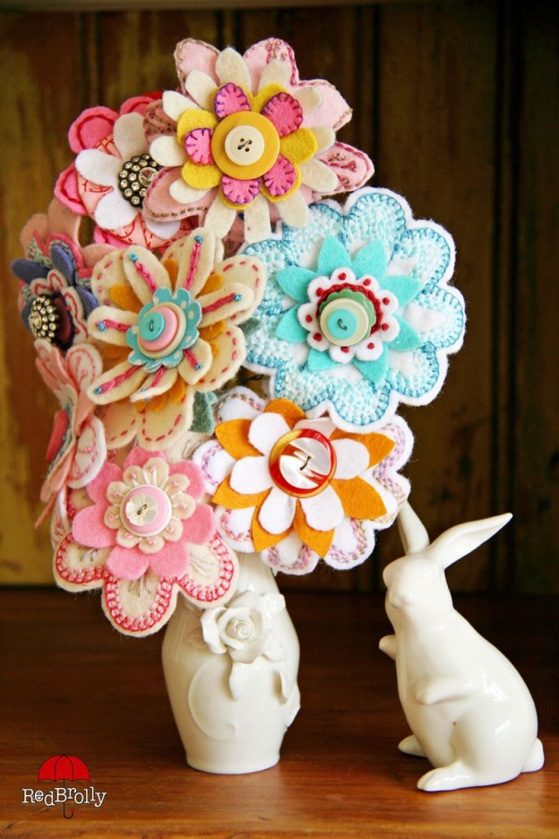 Embroidered Felt Flowers Maker Crate