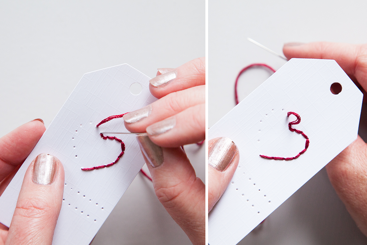 Embroidered Paper Gift Tags Maker Crate