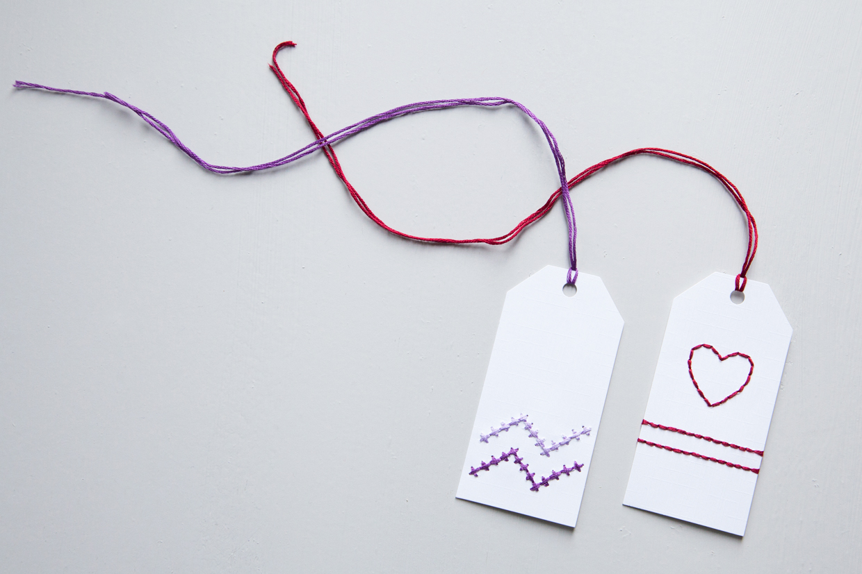 Embroidered Paper Gift Tags Maker Crate