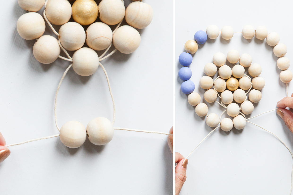 Wood Beaded Trivet Maker Crate