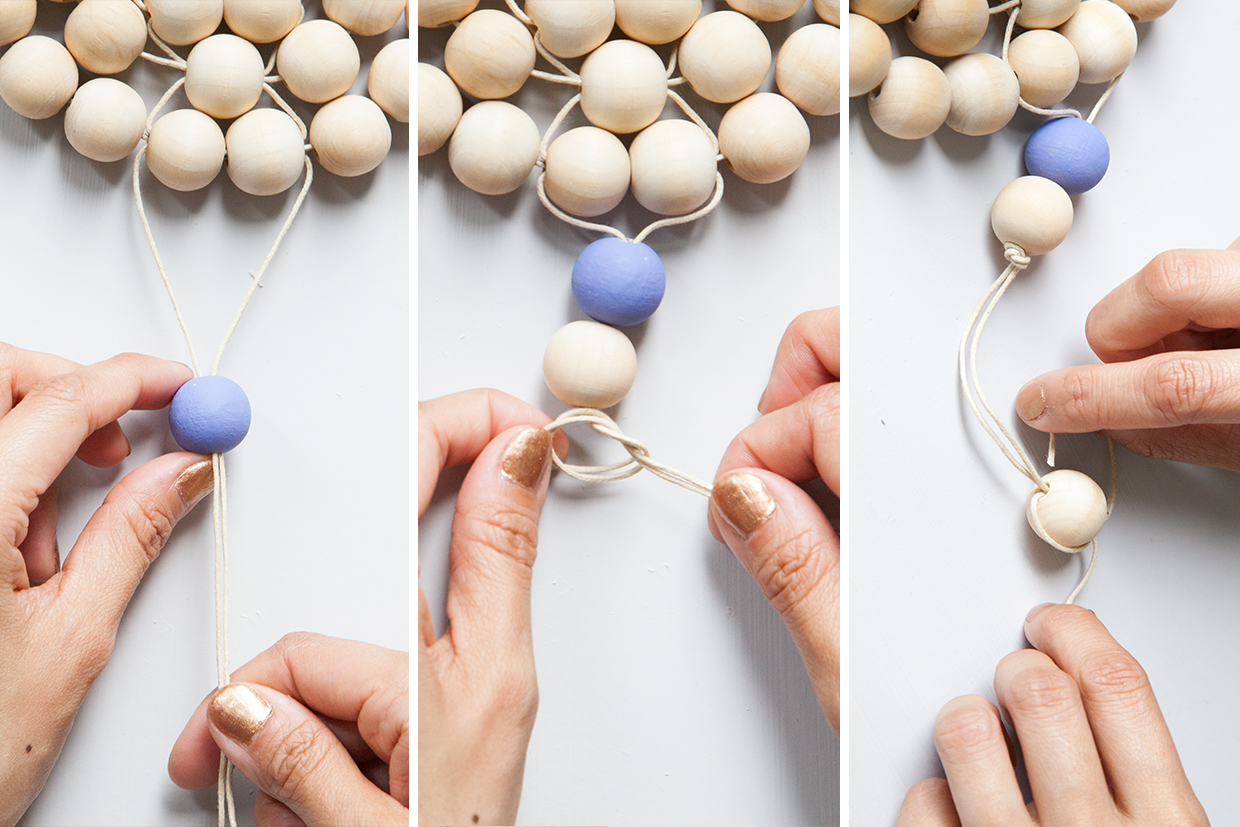 Wood Beaded Trivet Maker Crate