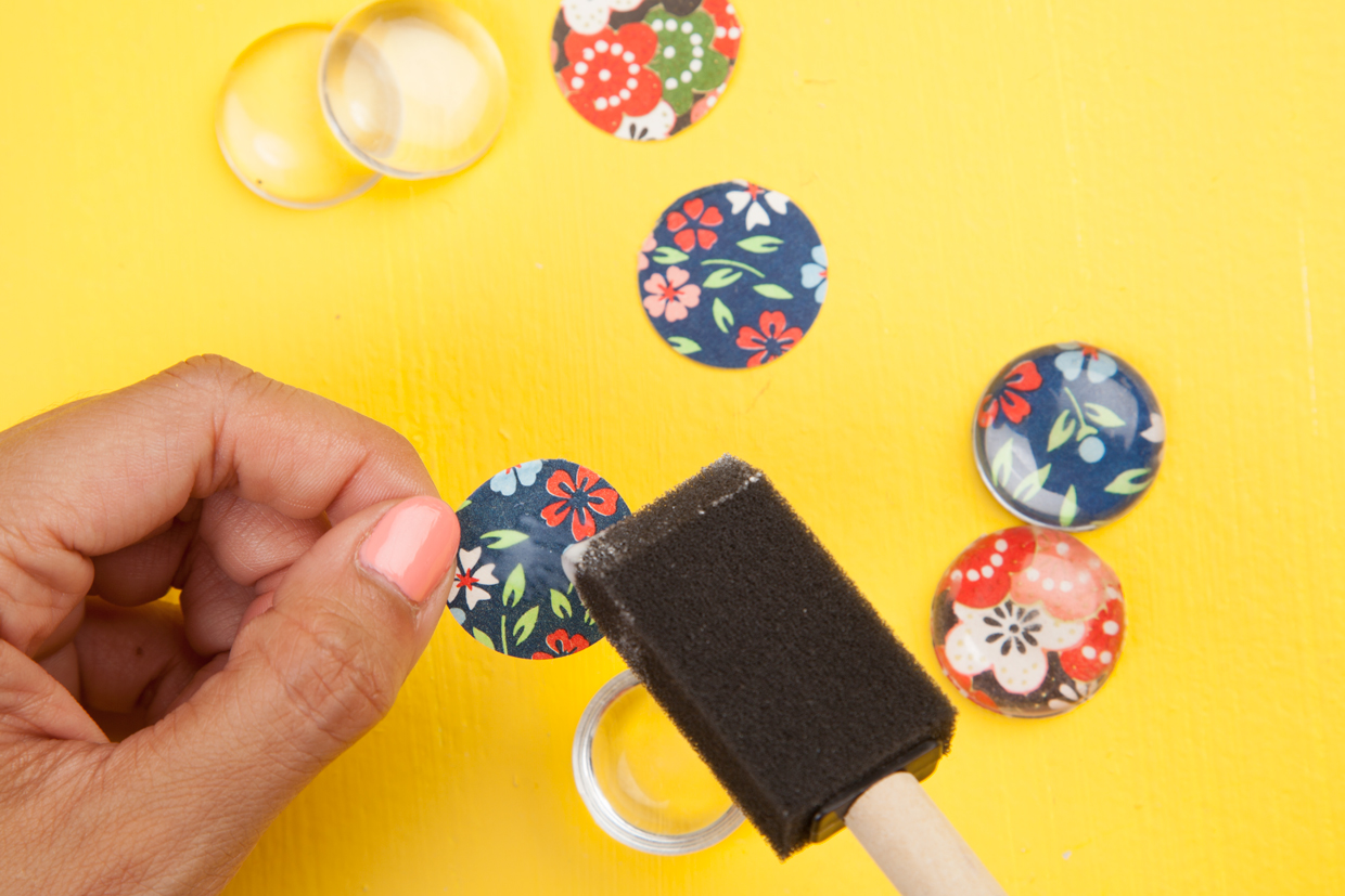 Decoupaged Cabochon Maker Crate