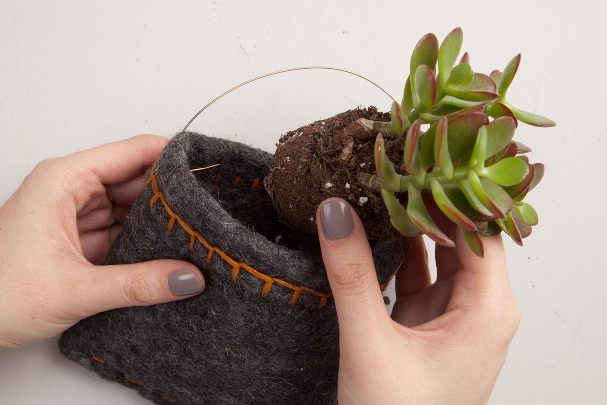 Hanging Felt Planters Maker Crate