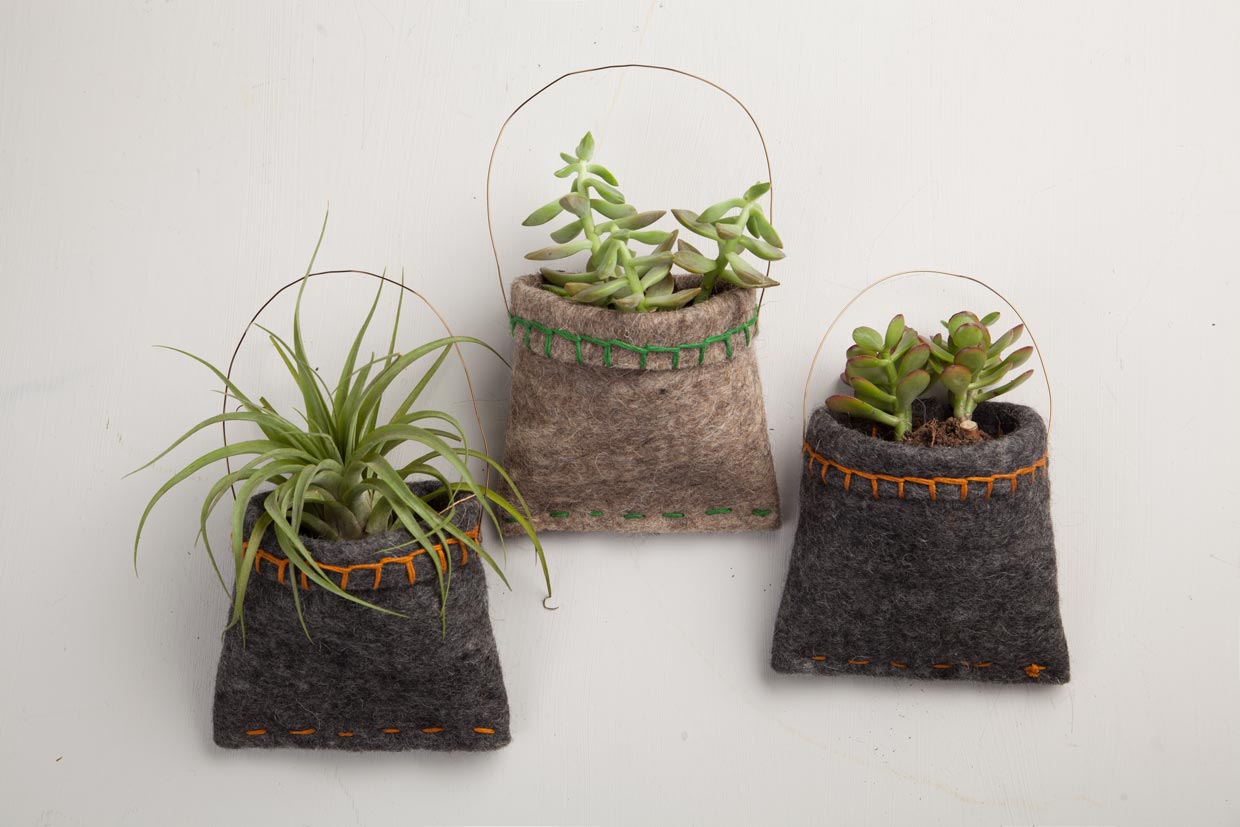 Hanging Felt Planters Maker Crate