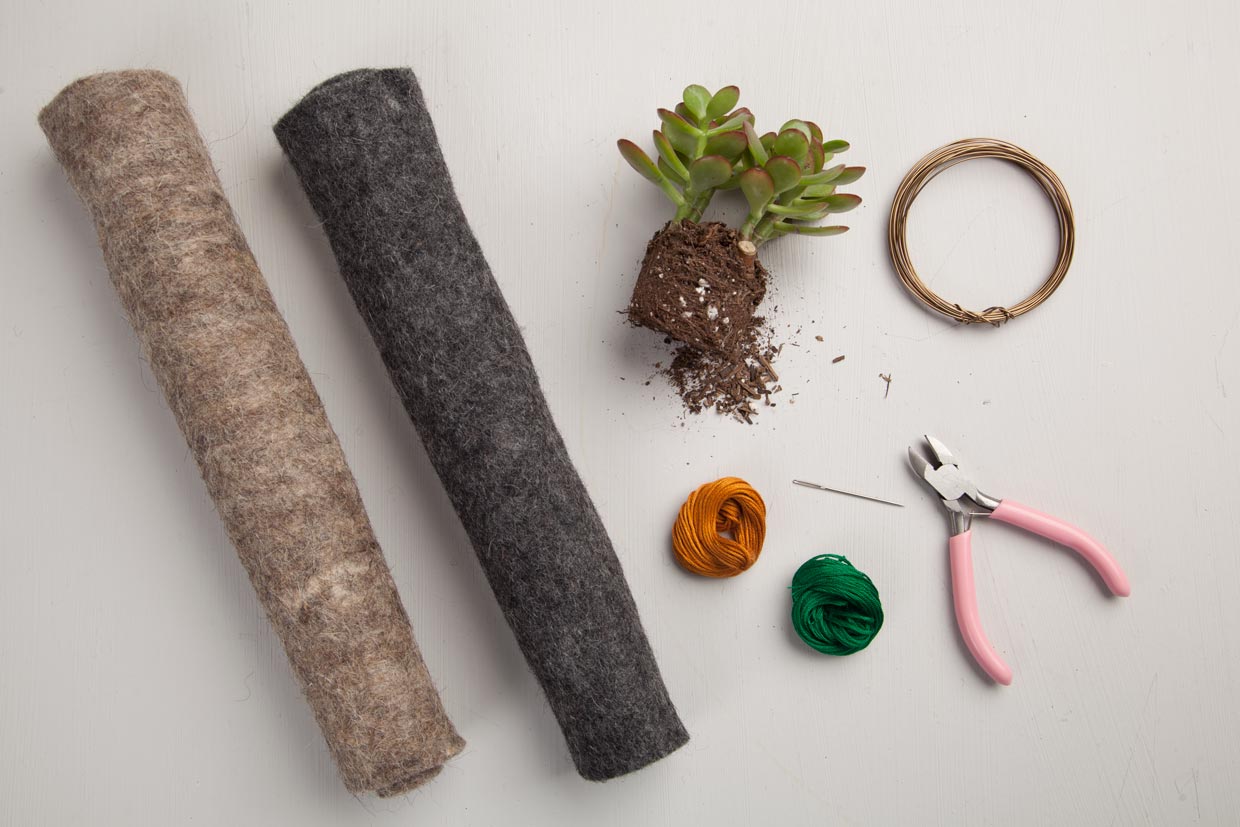 Hanging Felt Planters Maker Crate